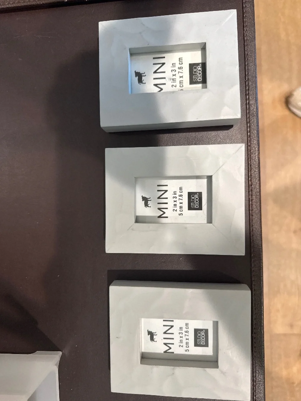 NWT Set of 3 grey picture frames 2x3 inches